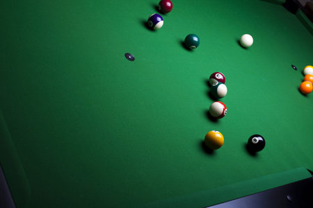 Close up shot of pool ball