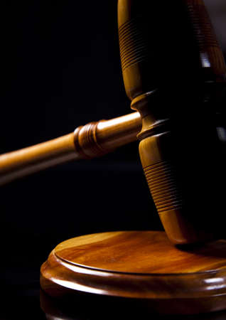Wooden gavel barristerの写真素材