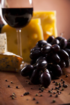 Wine and Cheese still life 