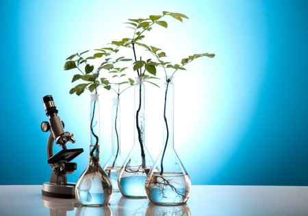 Floral science in  laboratory 