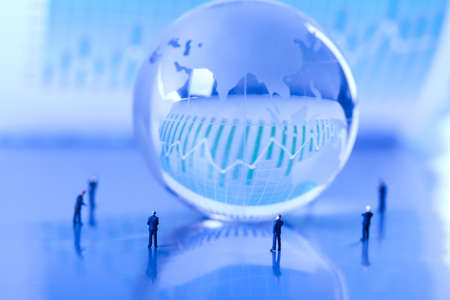 Team work of businessmanの写真素材