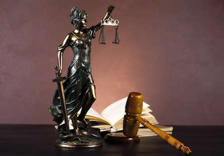 Scales of Justice and Lawの写真素材