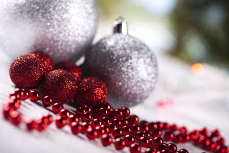 Baubles, Christmas day の写真素材