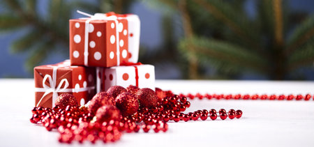 Christmas giftsの写真素材