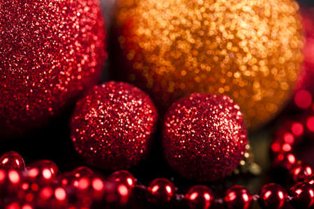 Traditional Christmas Baublesの写真素材