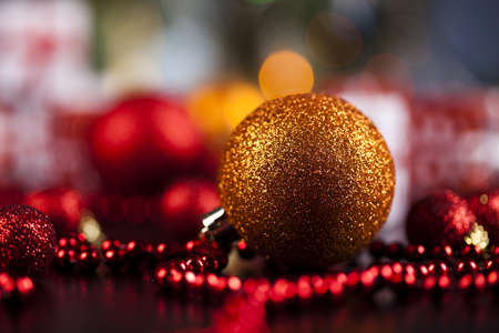 Traditional Christmas Baublesの写真素材