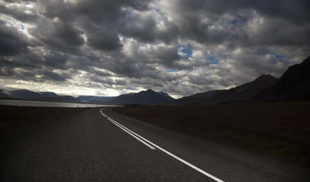 Scenic road on Iceland 