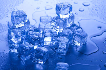 Melting ice cubes の写真素材