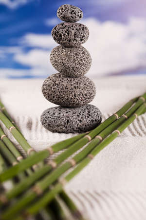 Balanced zen stones の写真素材