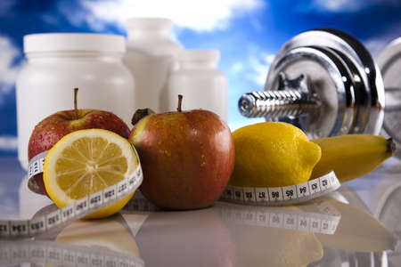 Healthy lifestyle concept, Diet and fitness の写真素材