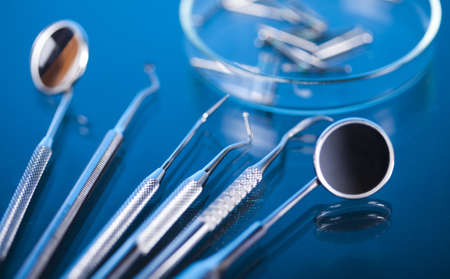 Dental tools and equipmentの写真素材
