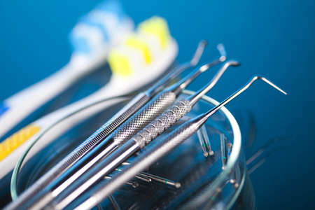 Close-up Dental Instrumentsの写真素材