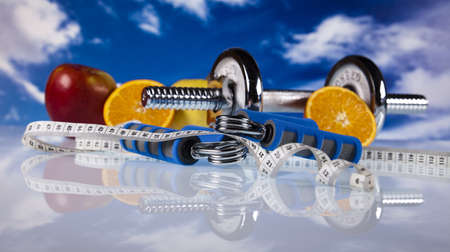 Food and measurement, fitnessの写真素材