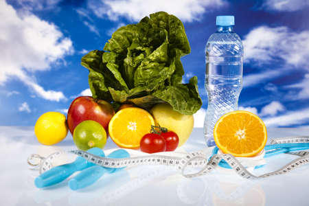 Food and measurement, fitnessの写真素材