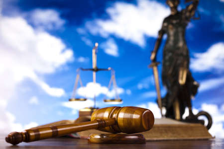 Law and bluse skyの写真素材