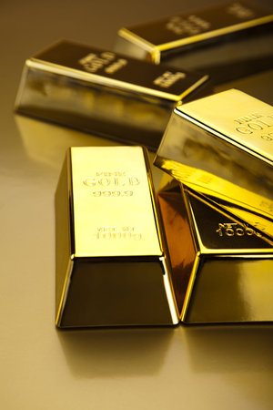 Gold bars background