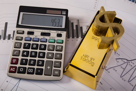Office Concept, Gold bar