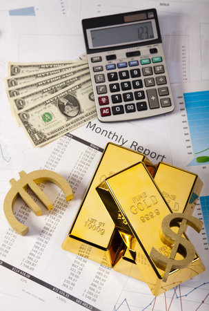 Monthly report,Finance Concept の写真素材