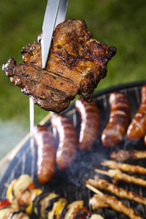 Cooking on the barbecue grill