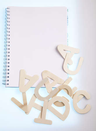 Notebook, Alphabetの写真素材