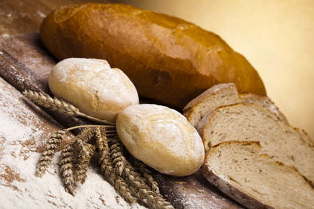 Assortment of baked bread の写真素材
