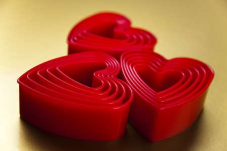 Red valentine heart の写真素材