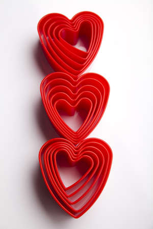 Red valentine heart の写真素材