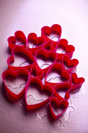 Red valentine heart の写真素材