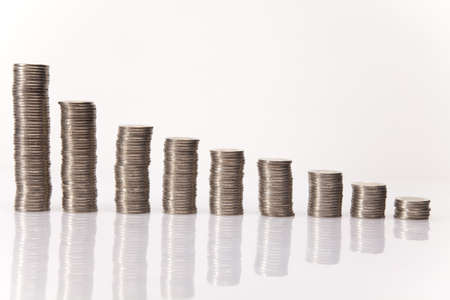 Coins diagramの写真素材