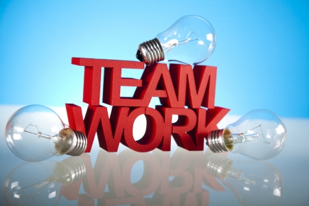 Teamwork conceptの写真素材