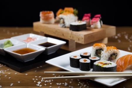  Sushi close upの写真素材
