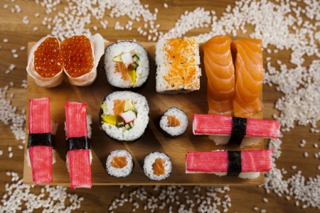 Sushi traditional japanese food の写真素材