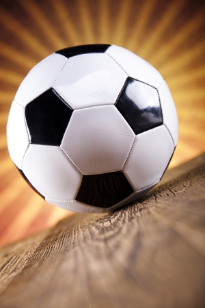 Soccer ball and sunshineの写真素材