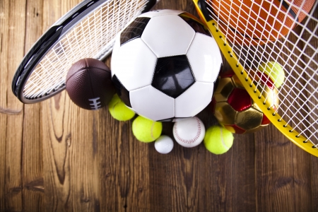 Group of sports equipment の写真素材