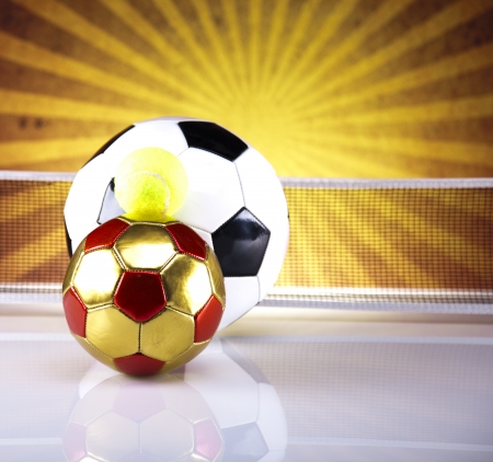 Sport equipment and ballsの写真素材