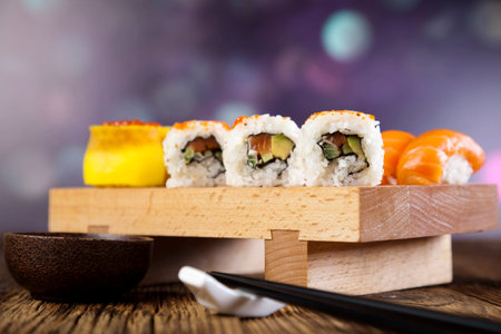 Japanese mix sushi の写真素材