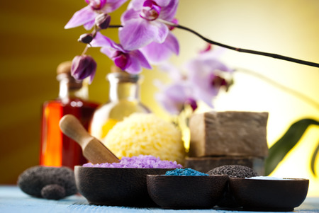 Orchids,organic products, Spa の写真素材