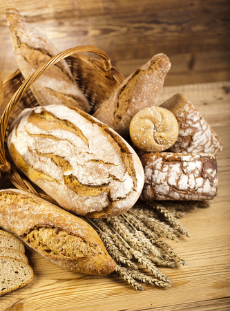 Variety of breadの写真素材