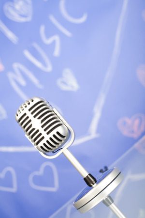 Music background, microphoneの写真素材