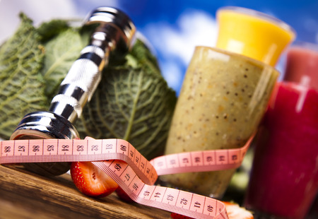 Protein shakes, sport and fitnessの写真素材
