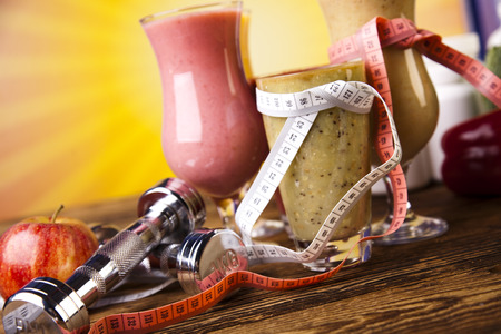 Protein shakes, sport and fitnessの写真素材