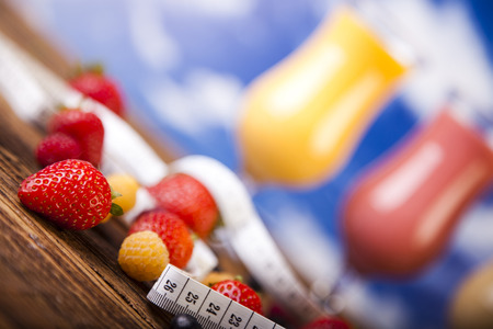 Milk shakes, sport and fitnessの写真素材