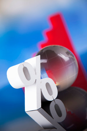 Concept of discount, Percent signの写真素材