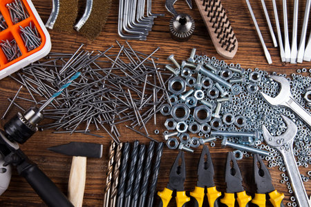 Still life with constructor tools