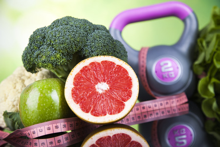 Healthy lifestyle concept, Diet and fitnessの写真素材