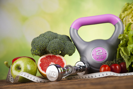 Healthy lifestyle concept, Diet and fitnessの写真素材