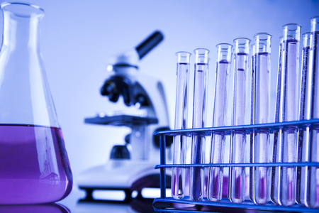 Microscope in medical laboratory, Research and experimentの写真素材