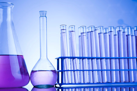Laboratory glass, Chemistry science conceptの写真素材