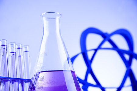 Laboratory glass, Chemistry science conceptの写真素材