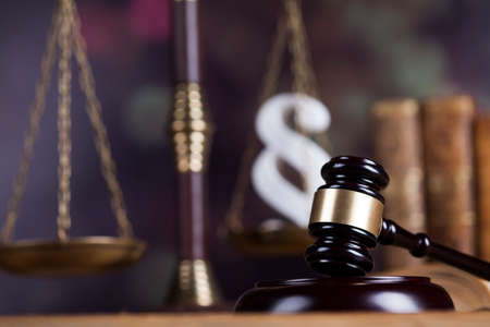Gavel court and paragraph signの写真素材